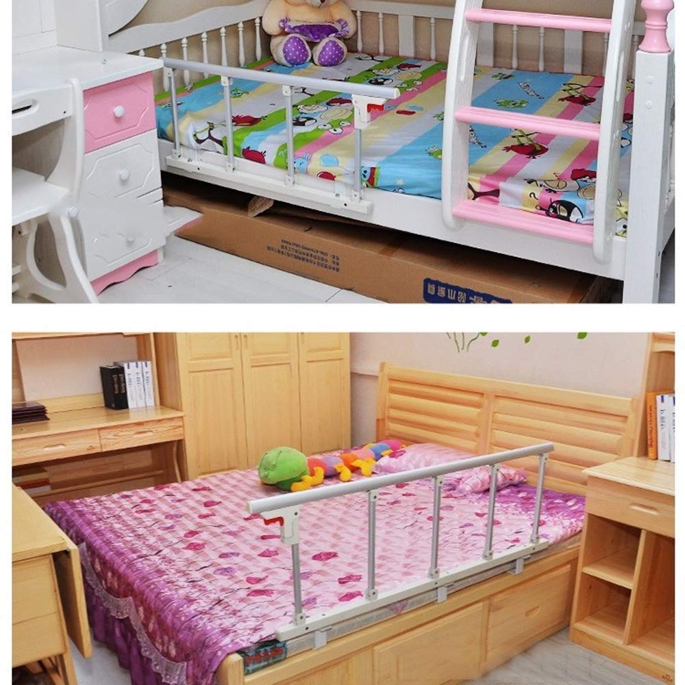 Sponda di Sicurezza Pieghevole per Letto, per Anziani, Adulti, Maniglia di Assistenza, sponda per Letto per disabili, Barra paraurti in Metallo per Ospedale (Dimensioni: 95x40 cm)