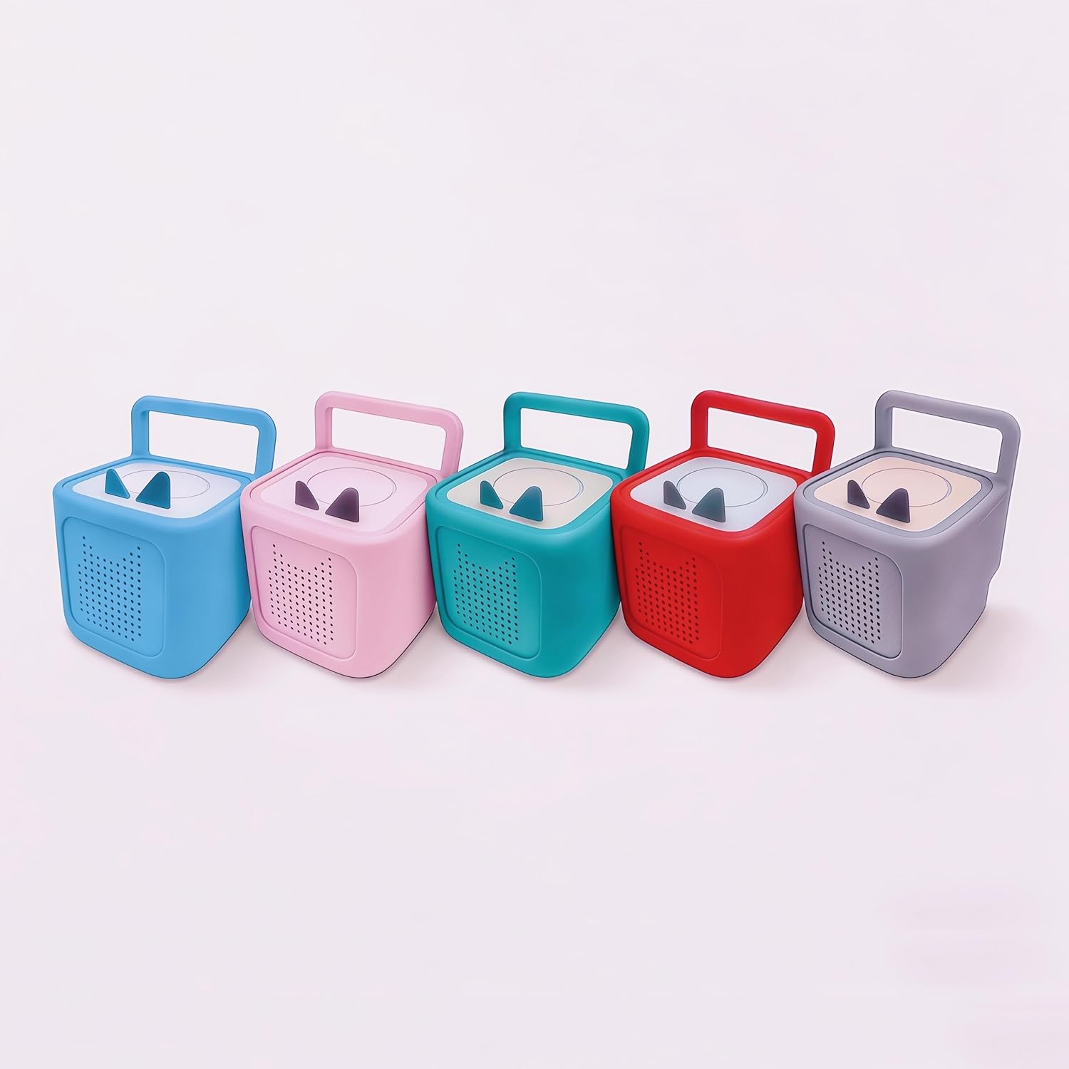 Silicone Case for Toniebox 2 Audio Player, with Thickened Comfort Grip Handle, Anti-Slip Skin (Only Case) (Tropical Teal)
