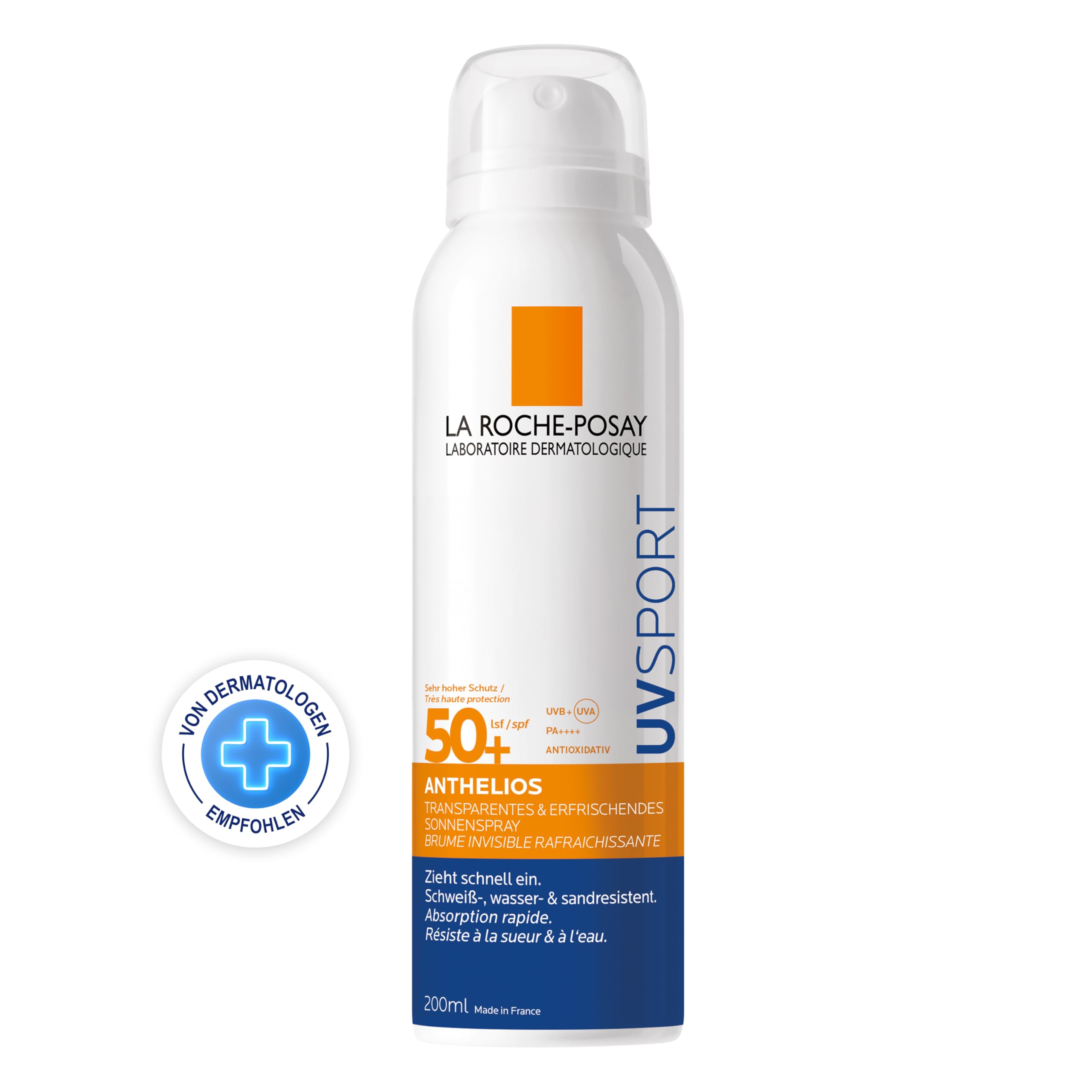 La Roche Posay Anthelios UV Sport Unsichtbarer Nebel, erfrischender SPF50+, alle Hauttypen, 200 ml