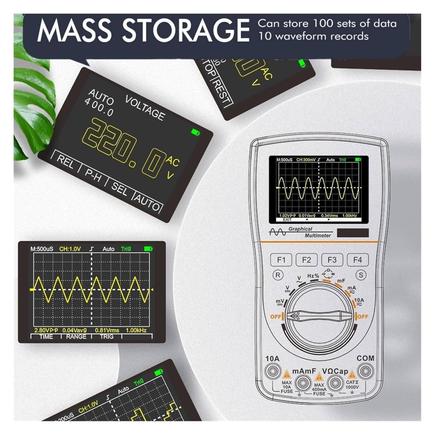 デジタルオシロスコープ ET828 ポータブルデジタルオシロスコープマルチメータ 2 で 1 カラー電圧計電流計波形キャプチャ DI  計測器ワールド(日本電計株式会社) / TBS2204B デジタル・オシロスコープ 200MHz 4ch テクトロニクス