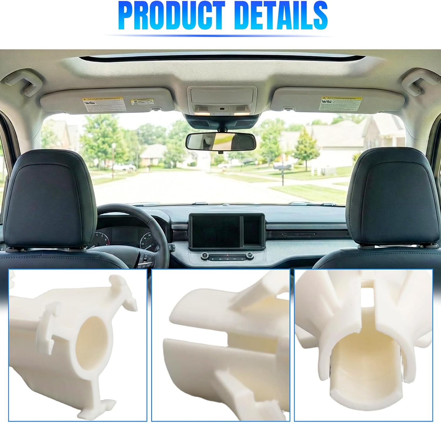 AUTOVIC Sun Visor Retainer Clip Repair Kit for 2003-2009 Hummer H2 Replaces 15938027 15938026 with Removal Tool