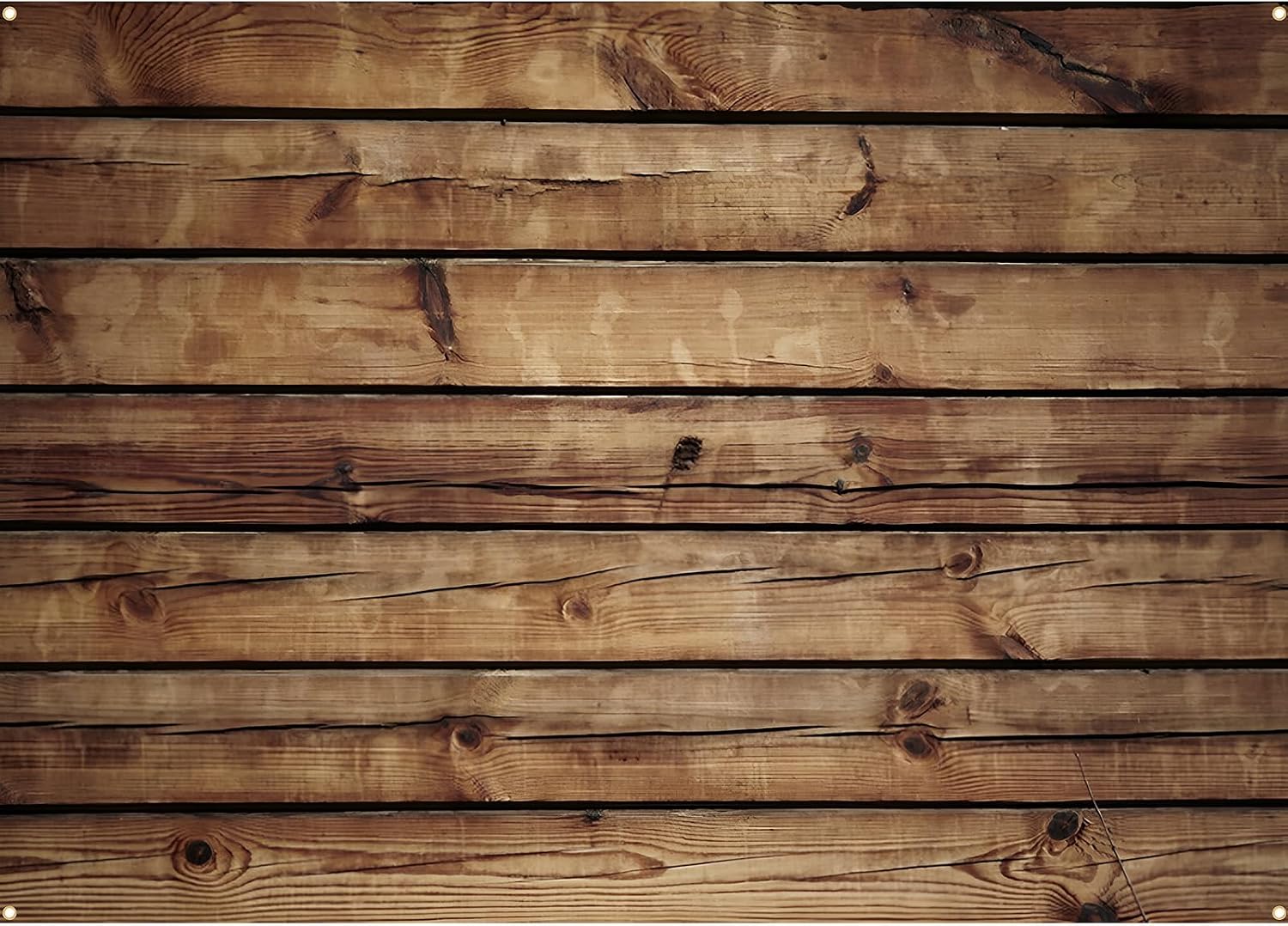 Peryiter Wood Backdrop Wooden Wall Background Rustic Backdrop Durable Polyester Fabric Photography Supplies for Party, Wedding Baby Photoshoot(8 x 6ft,Brown)