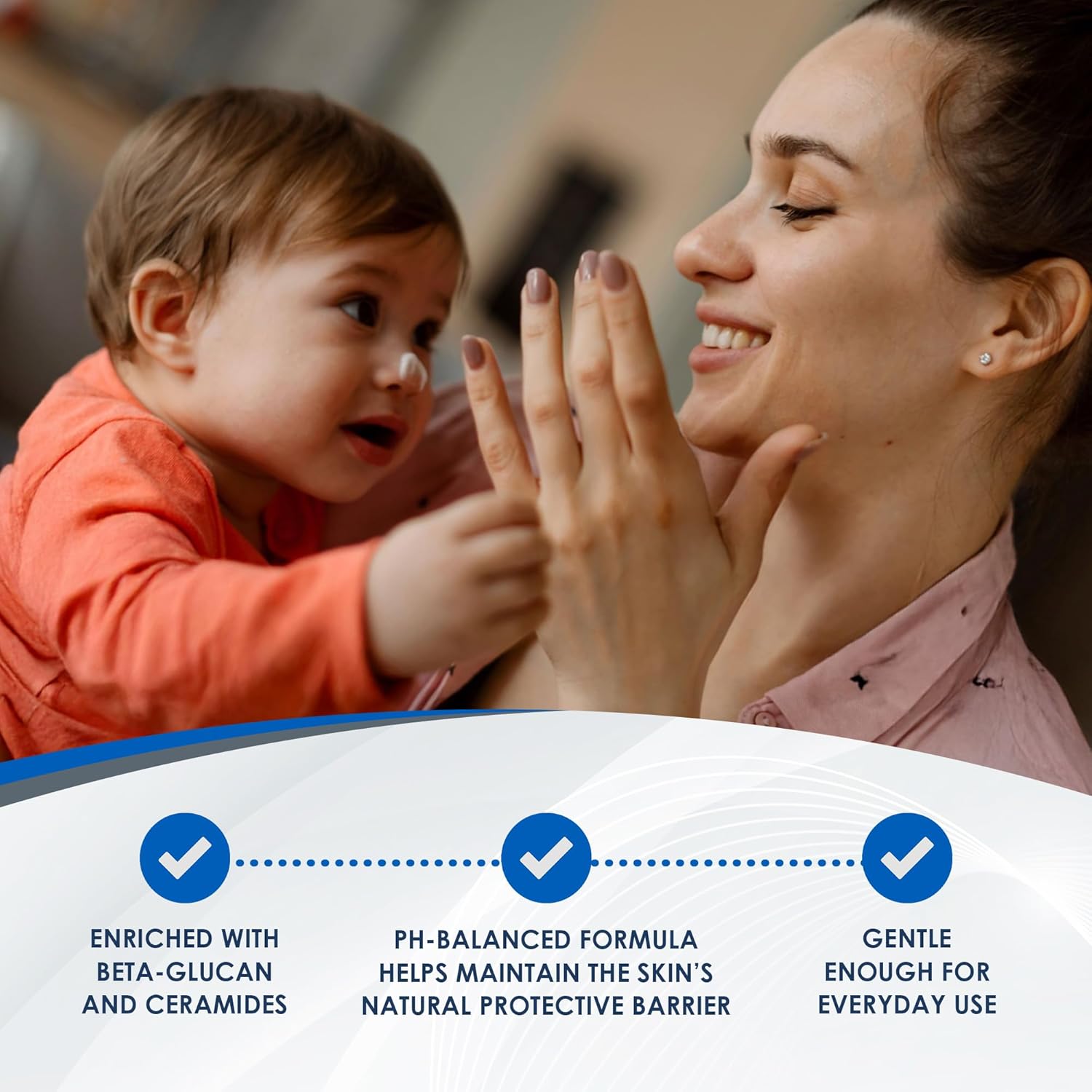 Vanicream Moisturizing Cream for Baby, 6 Oz, Gentle, Hydrating Baby Lotion with Beta-Glucan & Ceramides, Formulated without Common Irritants for Sensitive Skin, All Ages - Image 3