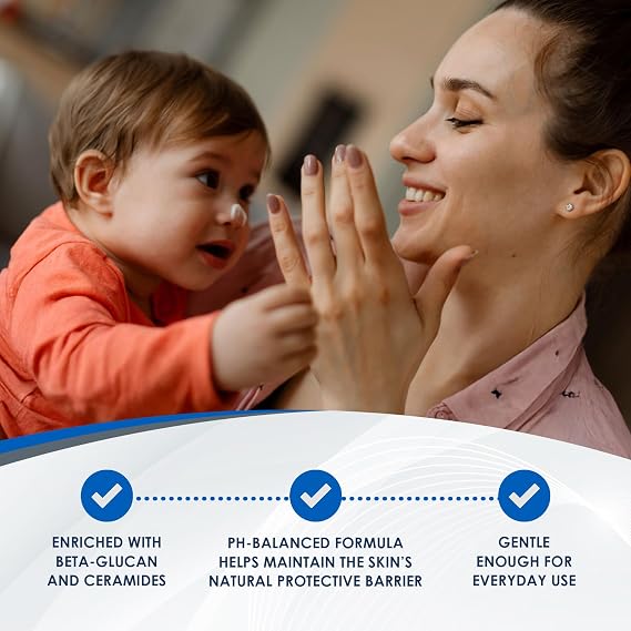 Vanicream Moisturizing Cream for Baby, 6 Oz, Gentle, Hydrating Baby Lotion with Beta-Glucan & Ceramides for 24 Hour Hydration, Formulated without Common Irritants for Sensitive Skin, All Ages