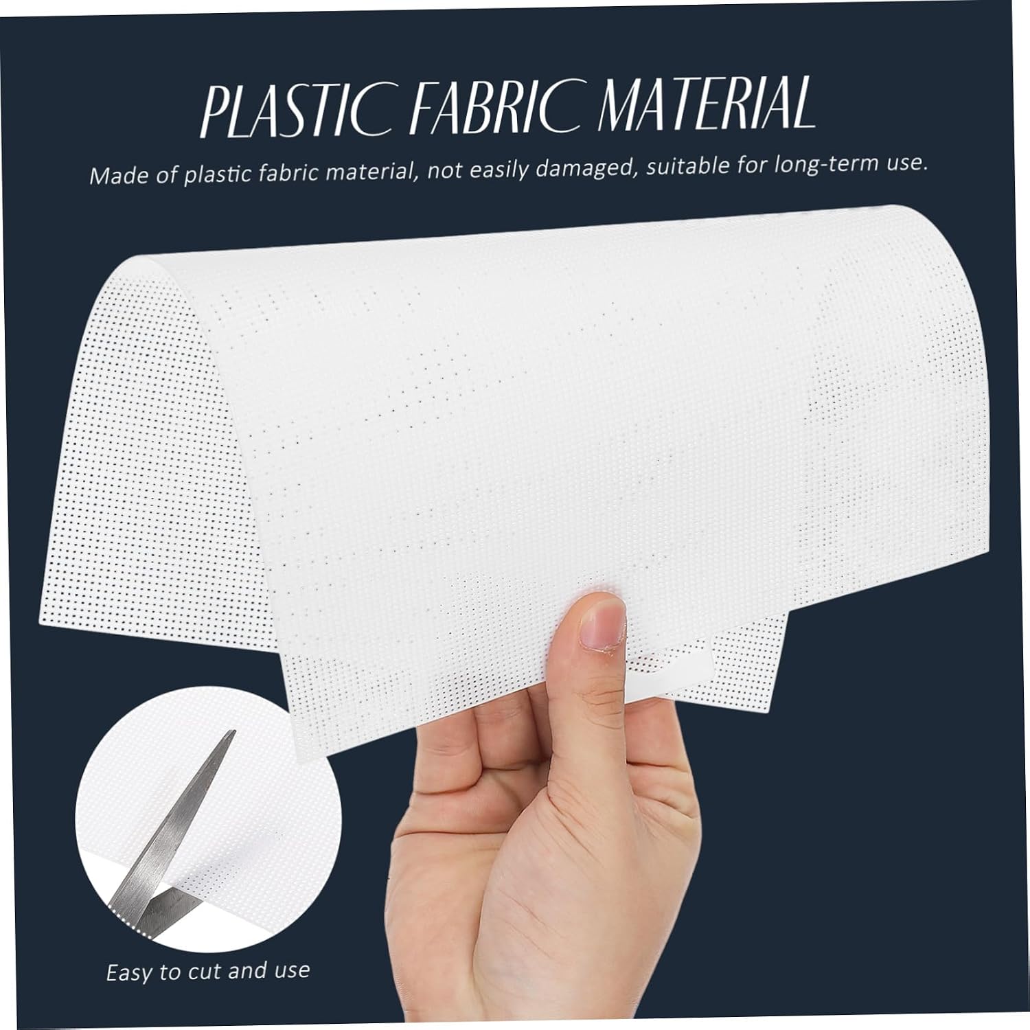 Gadpiparty 6-Piece Plastic Canvas Mesh Sheets for DIY Embroidery and Crochet Projects 11 x 8.2 Inch Eye Mesh Fabric for Needlework and Crafting Supplies