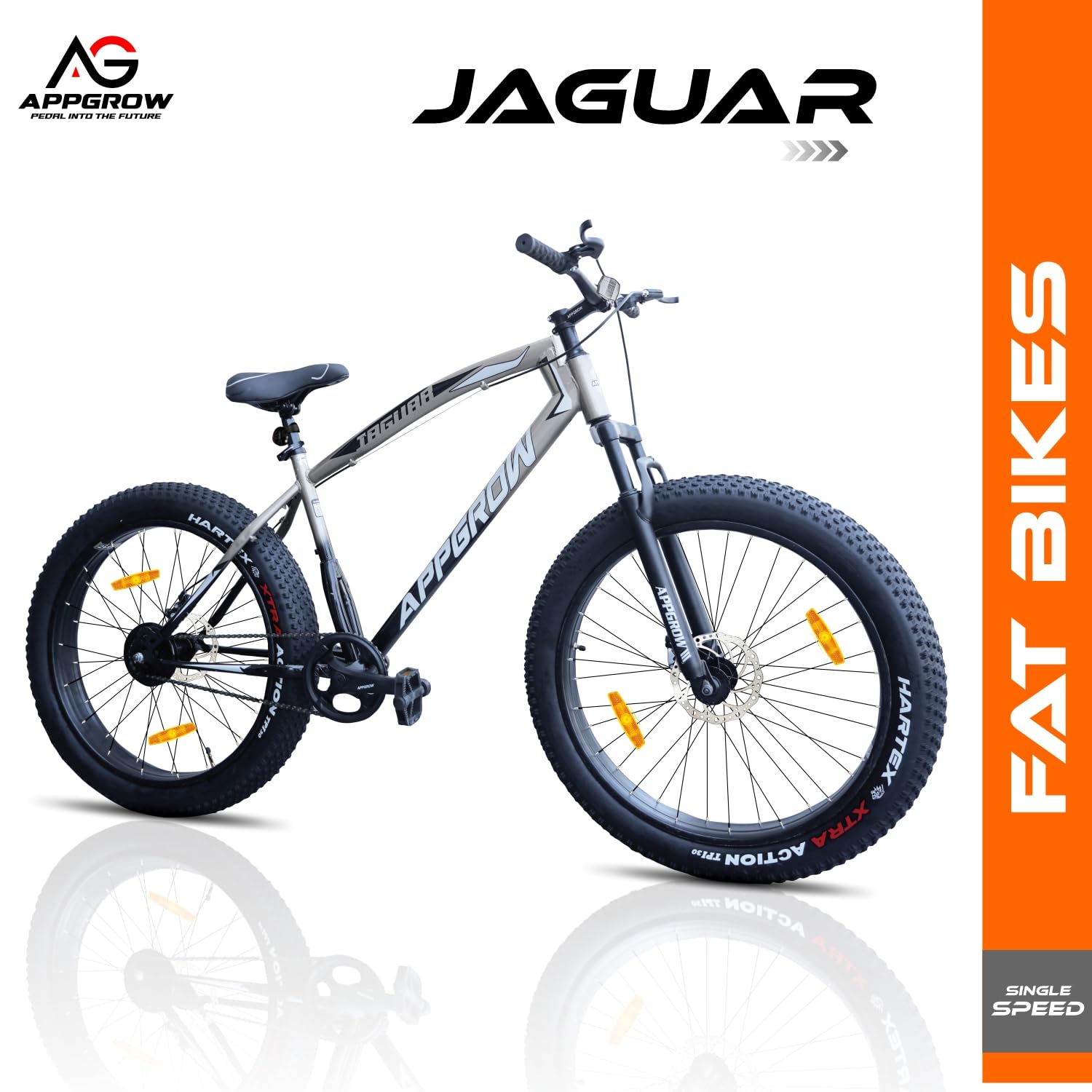 Buy APPGROW Jaguar Fat Bike 26T Single Speed Folding Bike