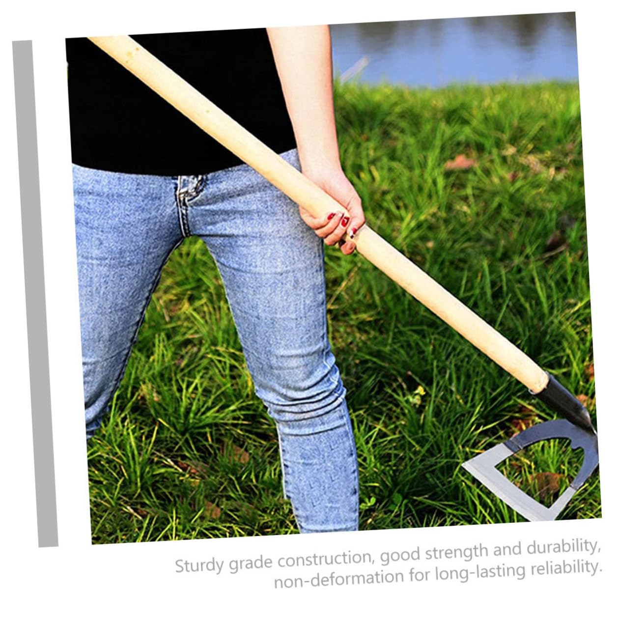 Attrezzo Manuale Resistente e Leggero Design Cavo in Acciaio Inossidabile Strumento da Giardino per Diserbo e Lavorazione del Terreno per Aratura e Semina