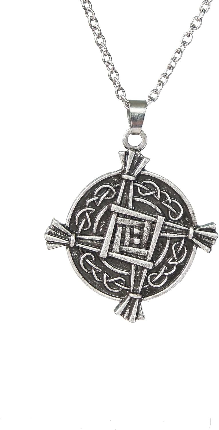 SanLan St. Brigid Pendant Necklace Irish Celtic Cross