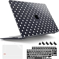 Vista 12 de Tuiklol Para MacBook Air de 13 pulgadas (versión 2021-2018) M1 A2337/A1932/A2179 con pantalla Retina Touch ID, carcasa rígida de plástico y cubierta