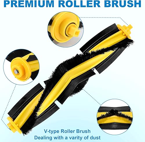 Miniatura 3 de 920 950 Piezas de repuesto para Ecovacs Deebot T8 T8 AIVI T8 Max 920 950 T5 N7 N8 Pro N8+ N8 Pro Plus Kit de filtro de cepillo lateral Deebot