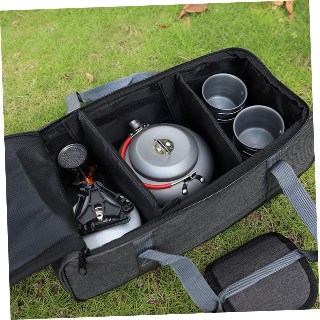 Multifunctional Camping Power Supply Bag Pot Pouch for Outdoor Cooking Easy to Carry Frying Pan Container for Barbecue and Travel Capacity Design