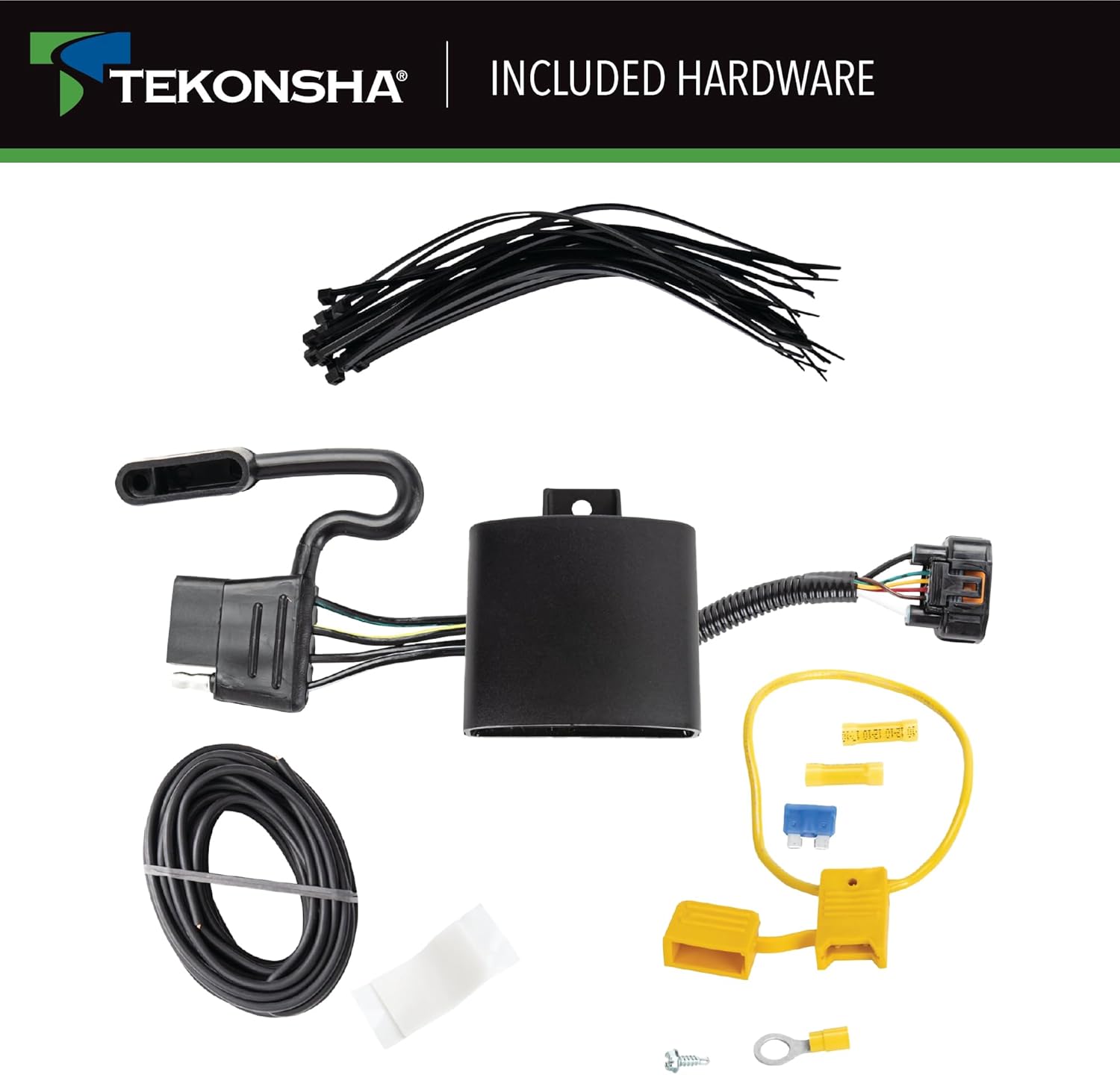 Tekonsha 118784 Tow Harness T-Connector Black