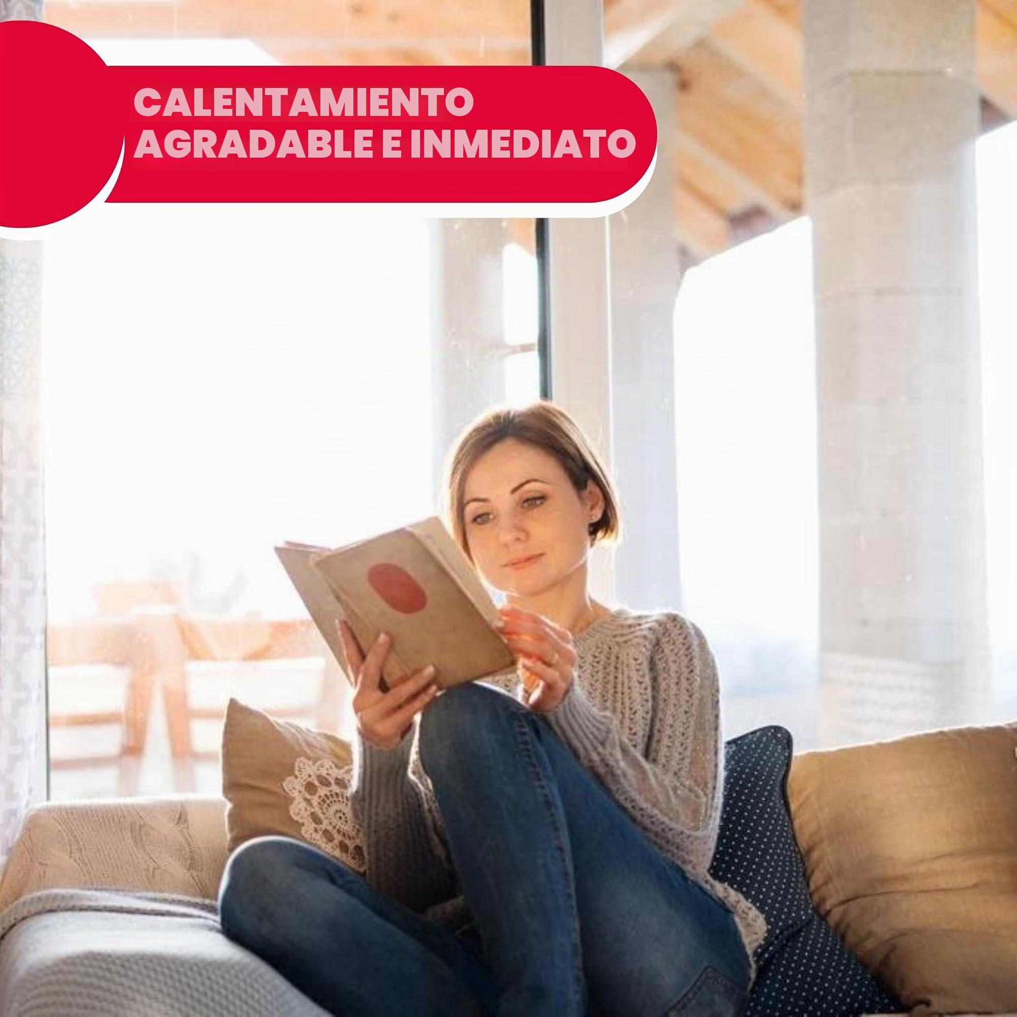 ARDES AR4C05 Termoconvector Eléctrico SMOOTHY 1700/2000W para Calentar el Hogar y la Oficina, Con Termostato, Calentador Convector de Aire Caliente