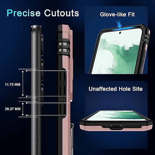 Miniatura 5 de DEERLAMN Funda para Samsung Galaxy A54 5G con cubierta deslizante para cámara + protector de pantalla (1 unidad), anillo giratorio con soporte de