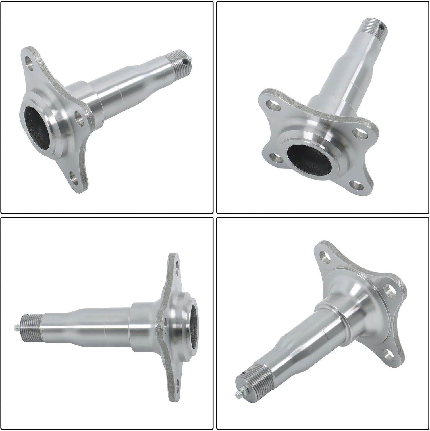 Weld-On #84 Trailer Round Spindle with Brake Flange with Fastening Accessories for 3500 lb Trailer Axle