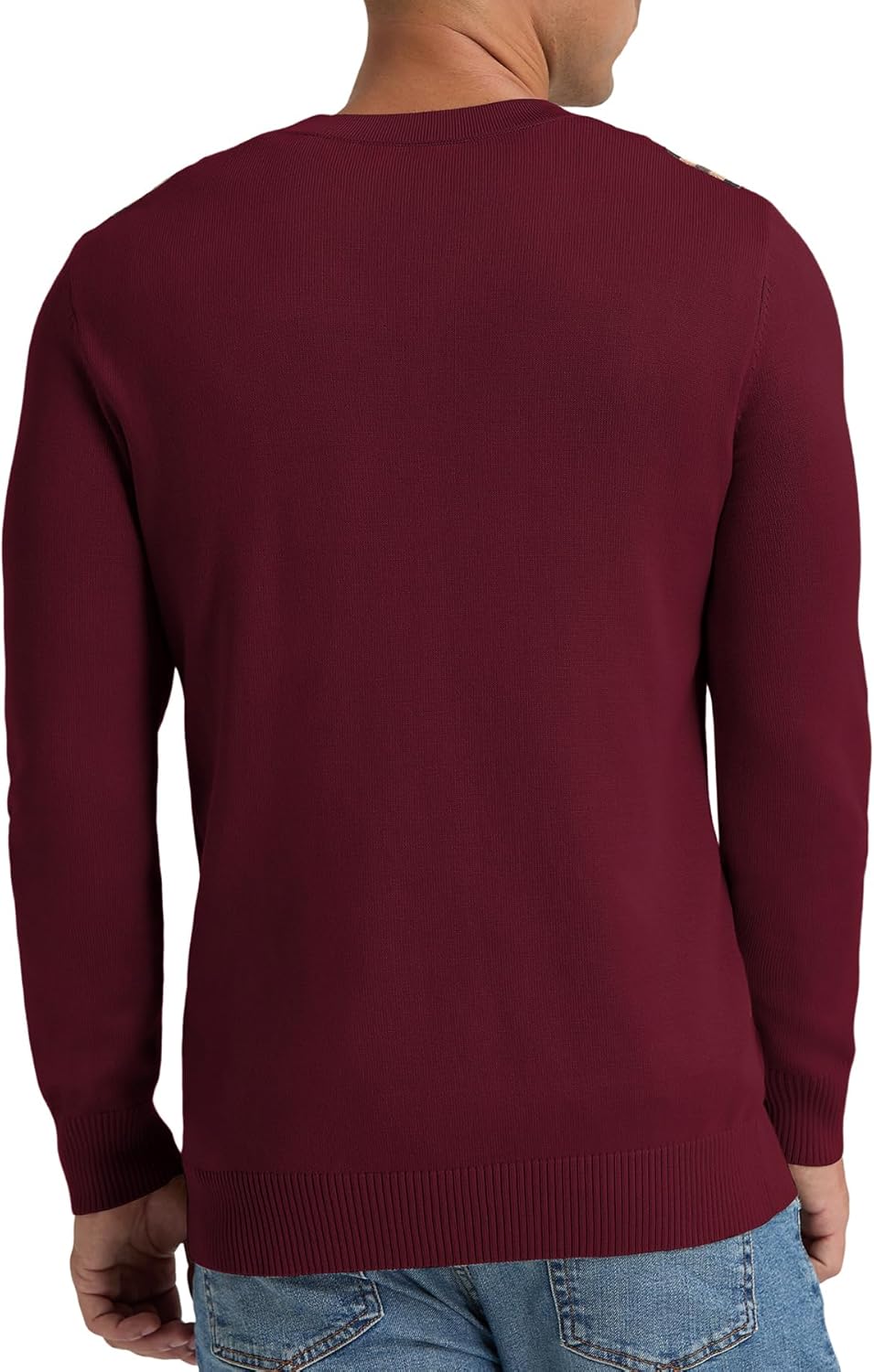 NITAGUT Mens Cardigan Sweater Vintage Striped V-Neck Long Sleeve Button Down Knitted Sweaters - Image 4