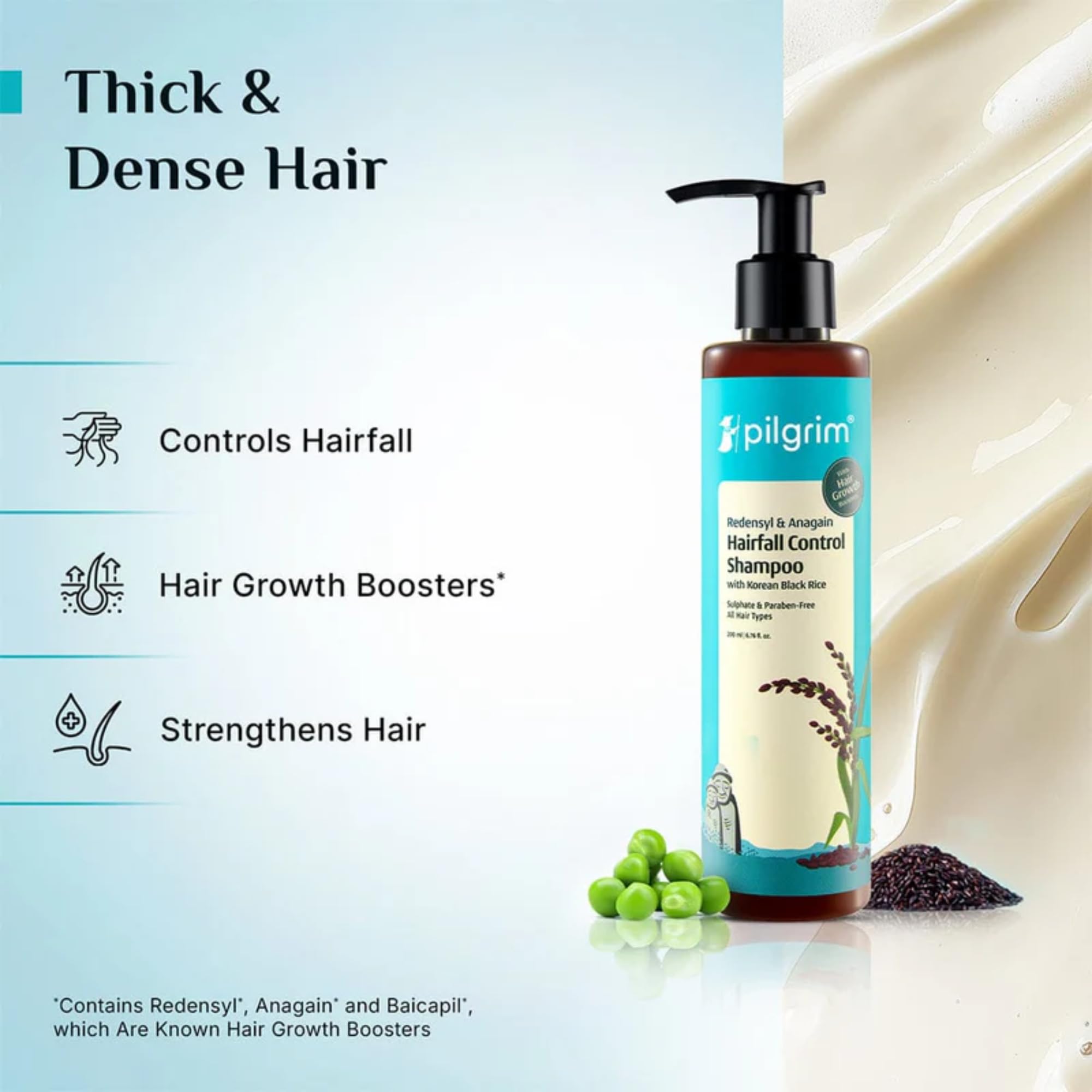 Amazon.com : Pilgrim Redensyl & Anagain Hair Fall Control Shampoo