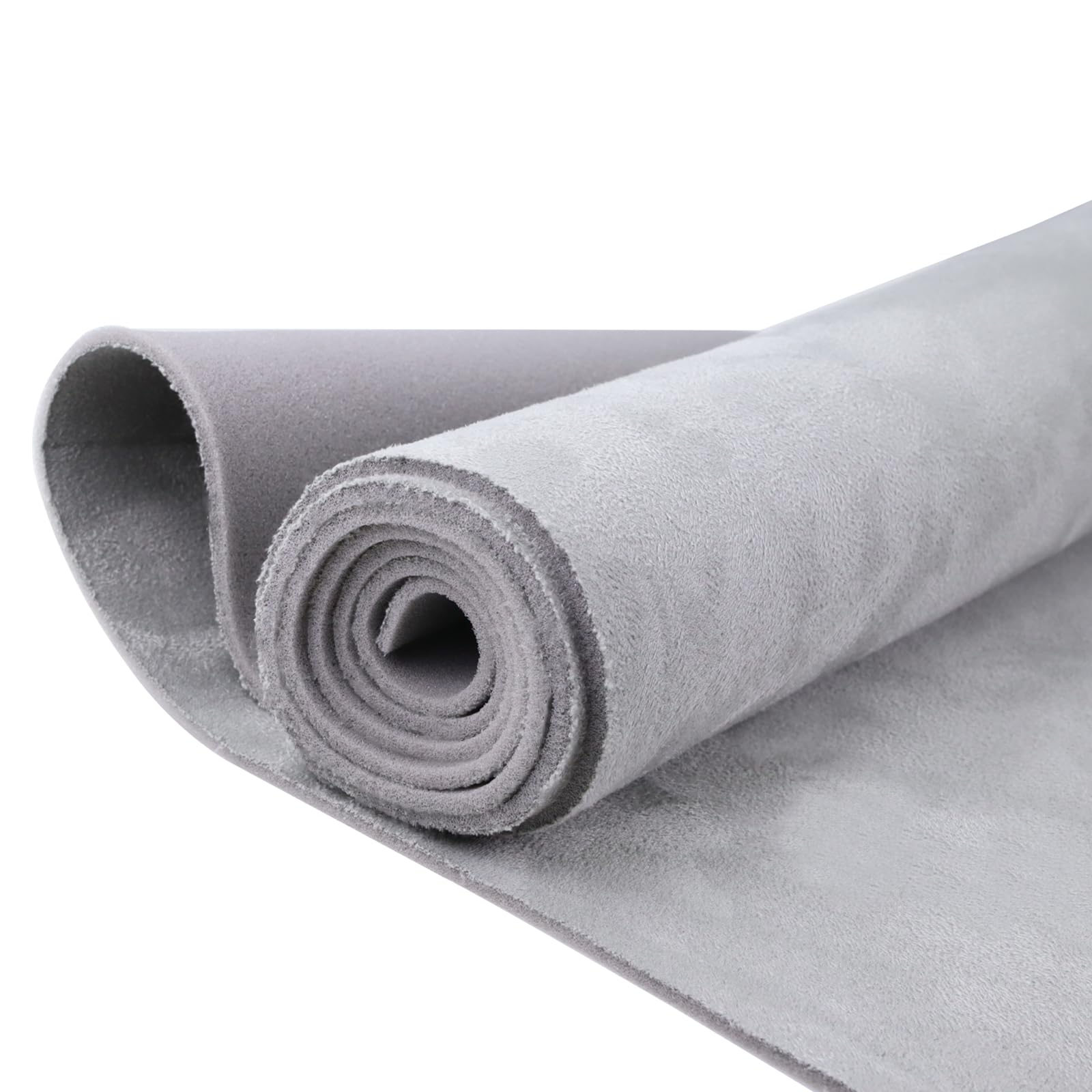 Kefly Light Gray Suede Headliner Fabric