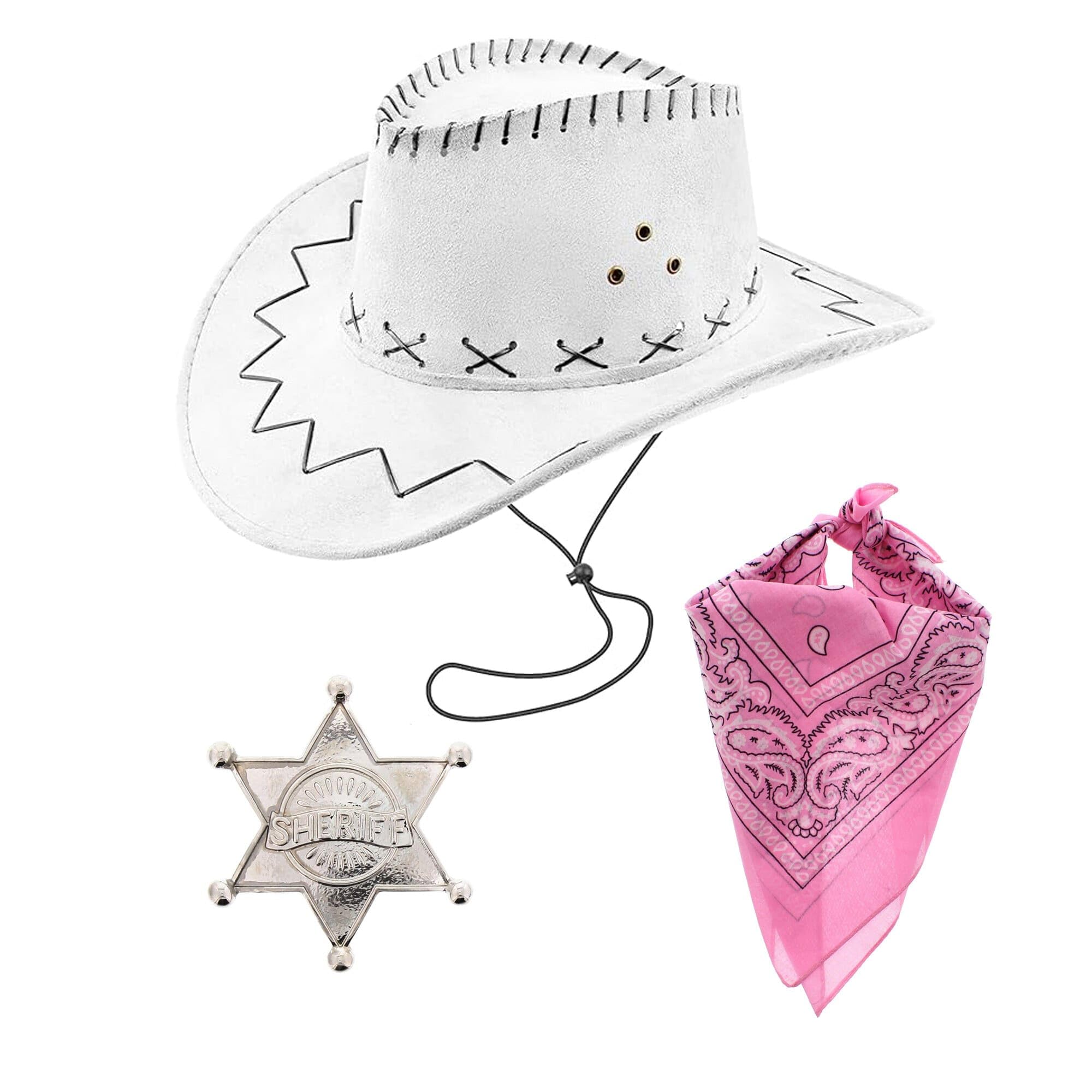 Zac's Alter Ego Fancy Dress Cowboy Sheriff Badge, Hat & Bandana/Neckerchief Set โ image 1