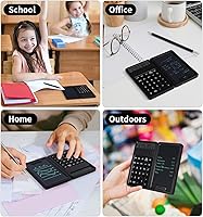 Vista 7 de Desk Portable Basic Calculator, Small Mini Calculators with Writing Notepad and Stylus, More Lightweight and Portable, 12Digit Large Display