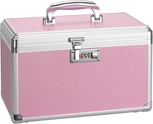 Miniatura 14 de Caja de seguridad para medicamentos con cerradura de combinación, 11.2 x 7.6 x 7.6 pulgadas, caja de almacenamiento segura de primeros auxilios,