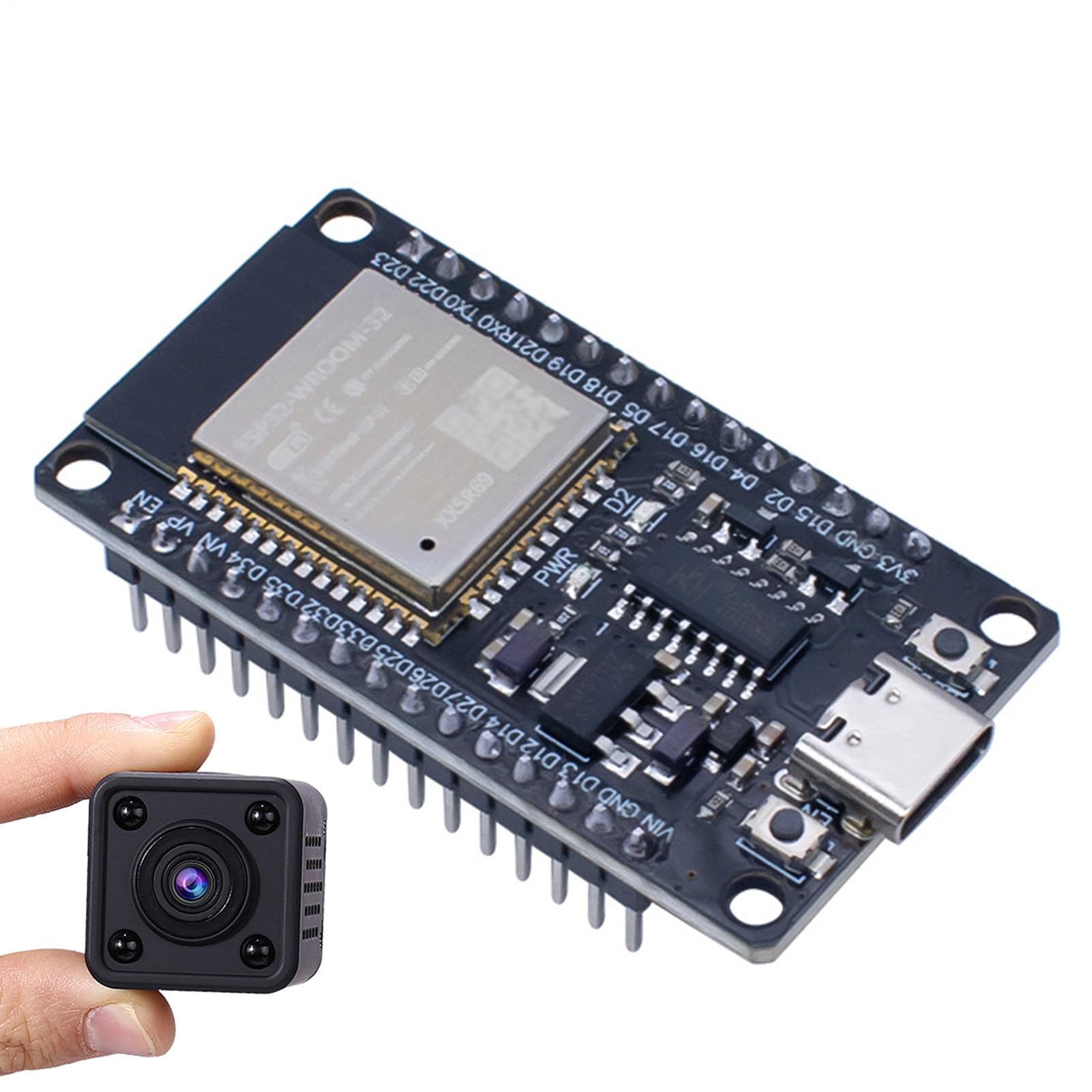 -Mode 2.4ghz Processor Microcontroller - Esp-32 Development Board Kit, Integrated Flash | Compatibility Networking Supplies, Electronic Accessories for Wifi Mini-Cameras, Processor