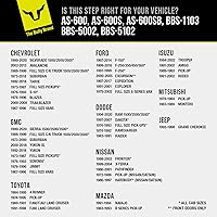 Vista 6 de Bully AS-600-2 - Juego de 4 escalones laterales de aluminio pulido universal para camiones de Chevy (Chevrolet), Ford, Toyota, GMC, Dodge RAM, Jeep