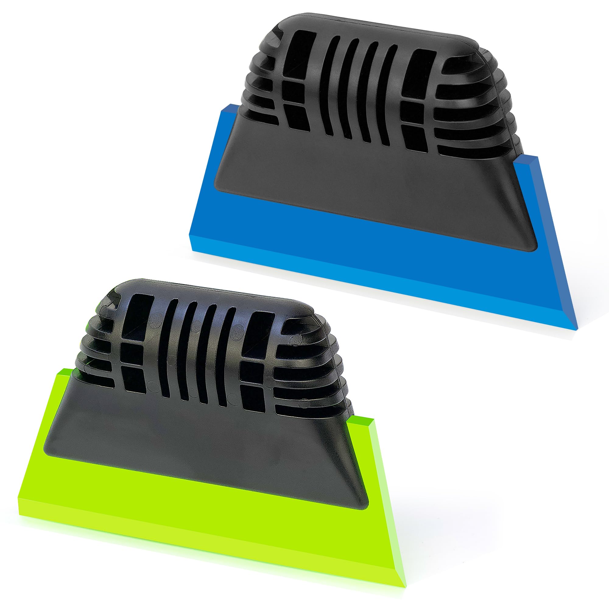 Umaki 4.9x3.3IN Rubber Blade Small Squeegee, Glass Wiper Window Squeegee for Mirror, Countertop, Window Film Application &amp; Shower Glass Doors, Efficient Cleaning, 2Pack