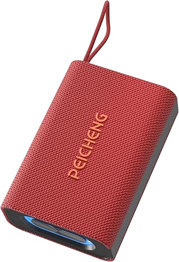 PEICHENG Speaker, Portable Wireless Bluetooth Speakers, Waterproof Loud Stereo Sound with RGB Lights TWS Long Playtime for Home/Party/Outdoor, Electronic Gadgets(1PCS,...