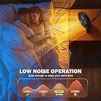 Vista 4 de Space Heater for Indoor Use, Grelife 1500W Dual PTC Portable Heater with Wide Heating Range, Small Electric Heater with 3 Modes Thermostat, Fast