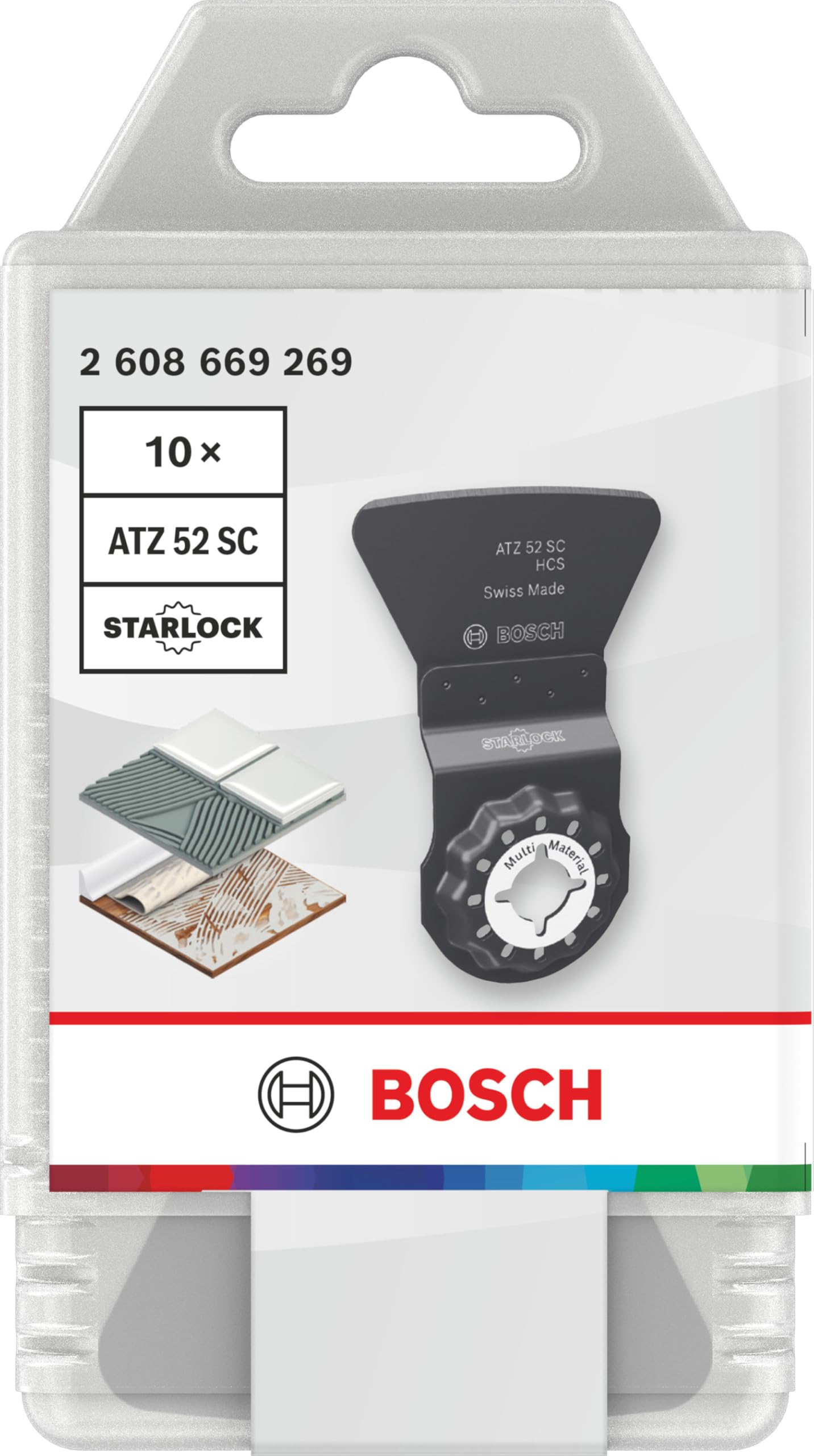 ATZ 52 SC Multi Material Tauchsägeblatt, Starlock, 52 x 26 mm, 10-teilig