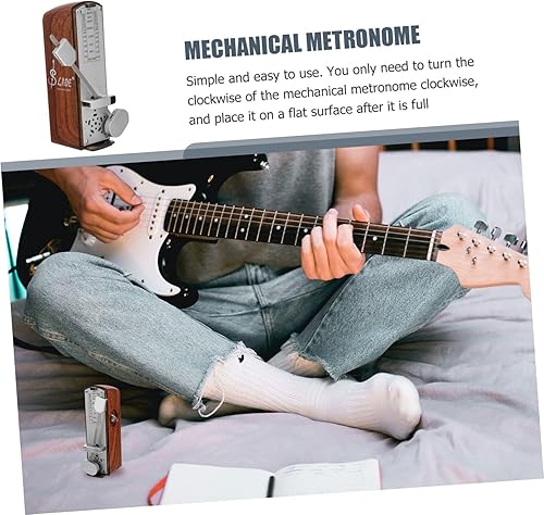 Miniatura 8 de SAFIGLE Metrónomo Metrónomo Piano Metrónomo Instrumentos Musicales Para Niños Bajo Metrónomo Violín Guitarra Tradicional Afinadores Instrumentos