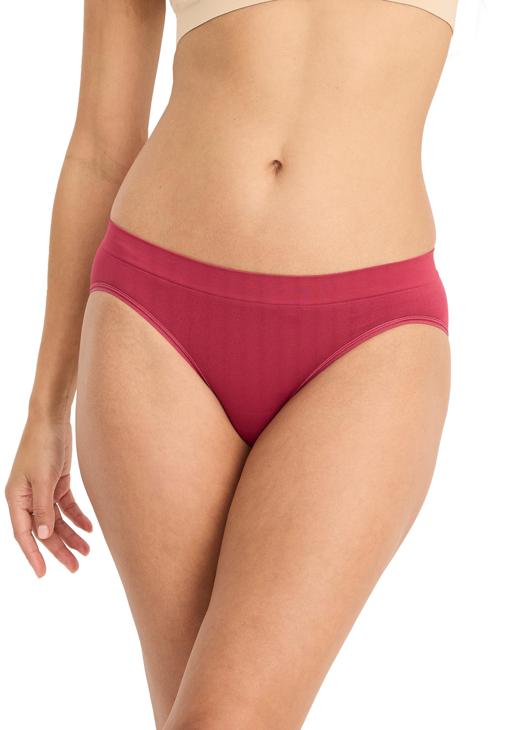 Jockey Women's Seamfree Bikini, Red Pear, XL