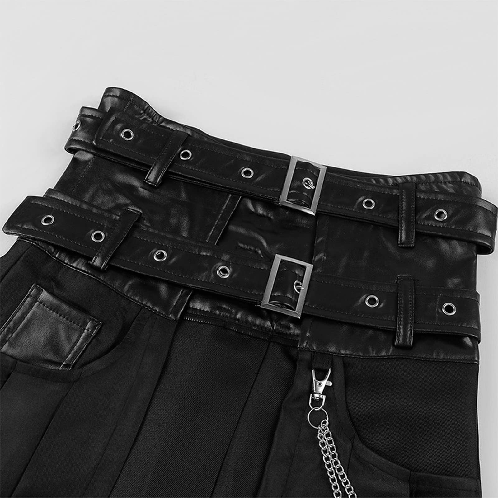 Générique Jupe Taille Haute Femme Plissée Crayon Évasée Trapèze Portefeuille Mi-Longue Légère Décontractée Tendance Doux Hiver Quotidien Casual A8