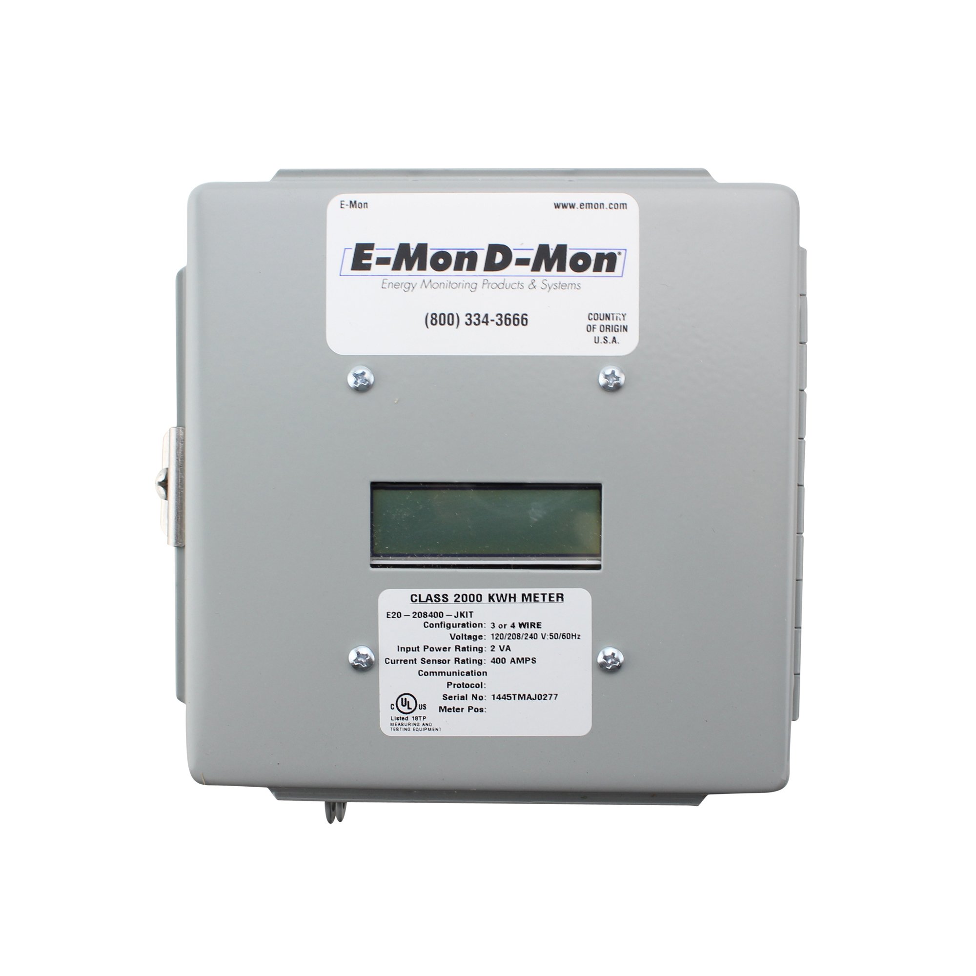 E-MON E20-480100-JKIT 3/4W 277/480 100A Class 2000 Stand Alone KWH
