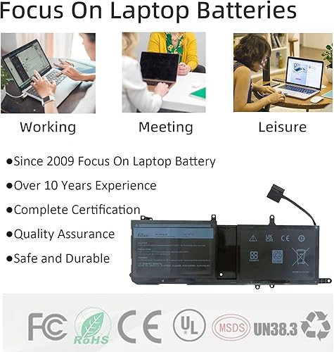 Miniatura 5 de 44T2R 9NJM1 - Batería de repuesto para laptop Dell Alienware 17 R4 R5 15 R3 R4, P31E P69F P31E001 P31E002 P69F001 P69F002 Series 01D82 546FF 0546FF