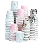 Huifany 300Pack 3 oz Paper Cups Disposable Bathroom Small Mouthwash Cups Bath Cup 3 oz Paper for Bathroom,Birthday Party, Travel, Events, Picnic, BBQ