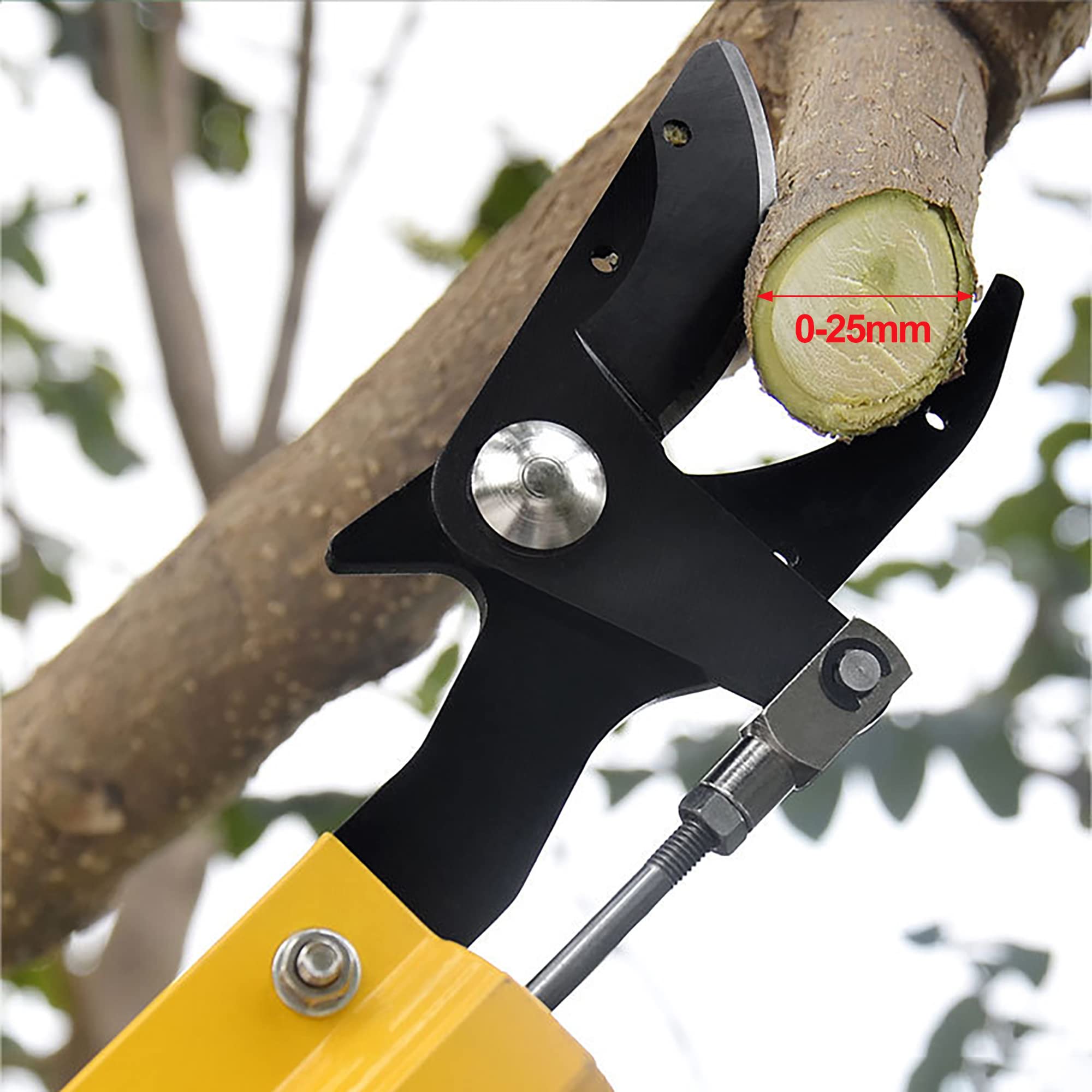 LekLai Herramienta Recolectora de Frutas, Podadora de Poste Telescópica, Cortador de Ramas de Árbol de Largo Alcance Extensible de 1,8-2,83 M, Apertura Máxima de 60 Mm/Teles Rod-A-1.65-2.3M