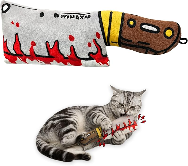 Brinquedo para Gatos com Catnip Premium 2000 mg, Estilo Cutelo XIFOWE 20 cm