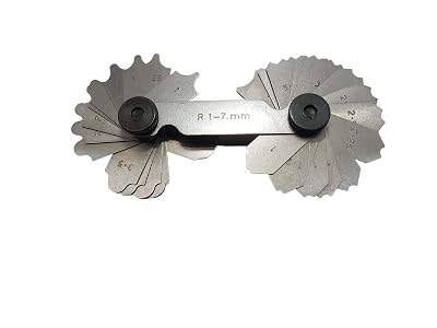 Radius Gauge (Medium Carbon Steel), Size: (1-7 MM), (7.5-15 MM), (15.5-25 MM) (7.5-15 MM)