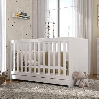 Multimóveis Berço 3 em 1 para Colchão 60 x 130 cm Branco