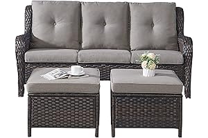 3PC Wicker Patio Furniture Set - Closeout Patio Deals