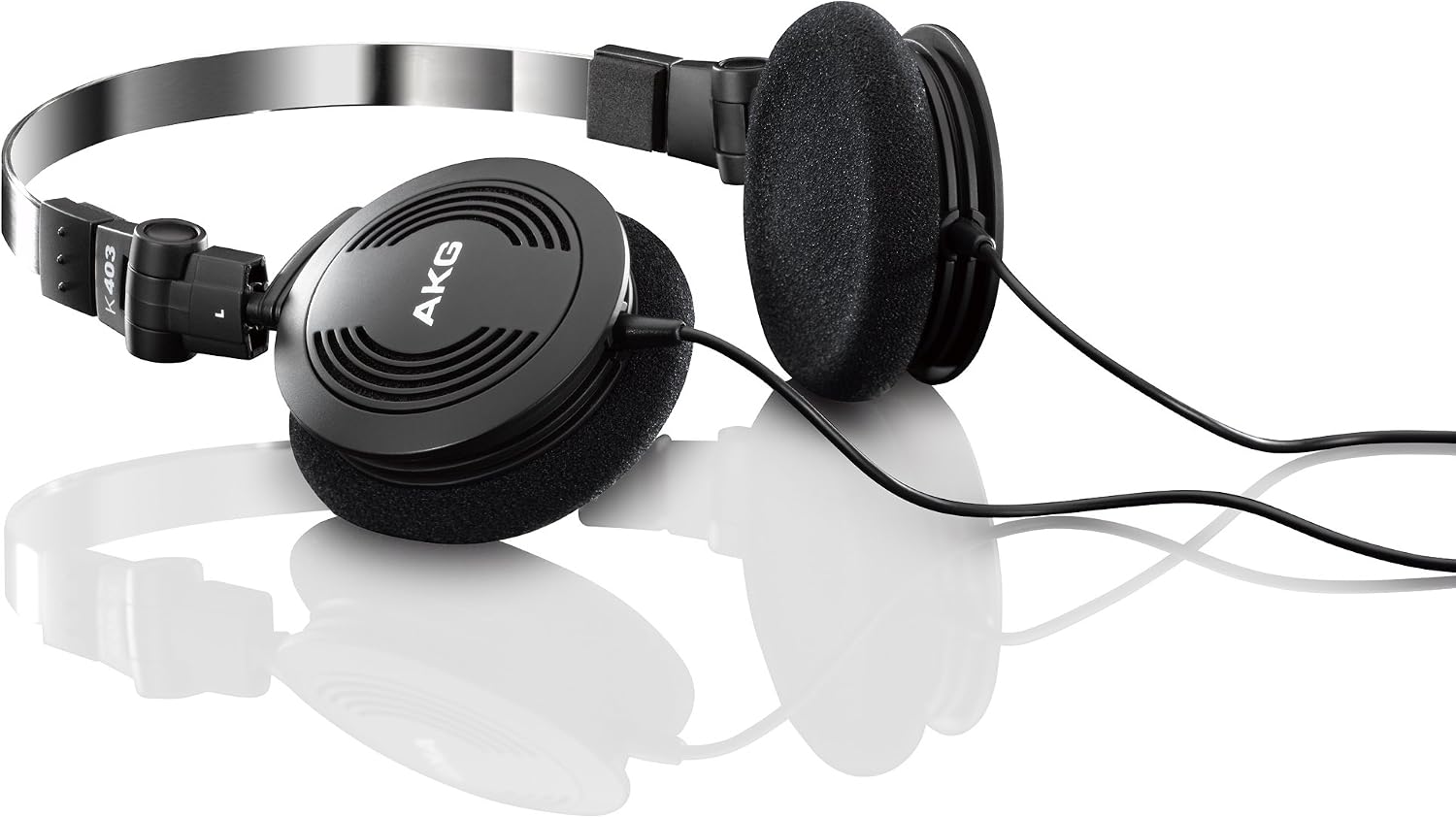 AKG K403 Semi Open Foldable Mini On-Ear Headphone (Black) : Amazon.co.uk:  Electronics \u0026 Photo