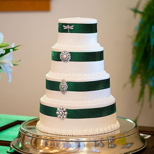 Miniatura 6 de Chuangdi Bobina de cinta de terciopelo para boda, rollo de cintas de terciopelo vintage para invitaciones de boda, ramos de flores de novia, regalos