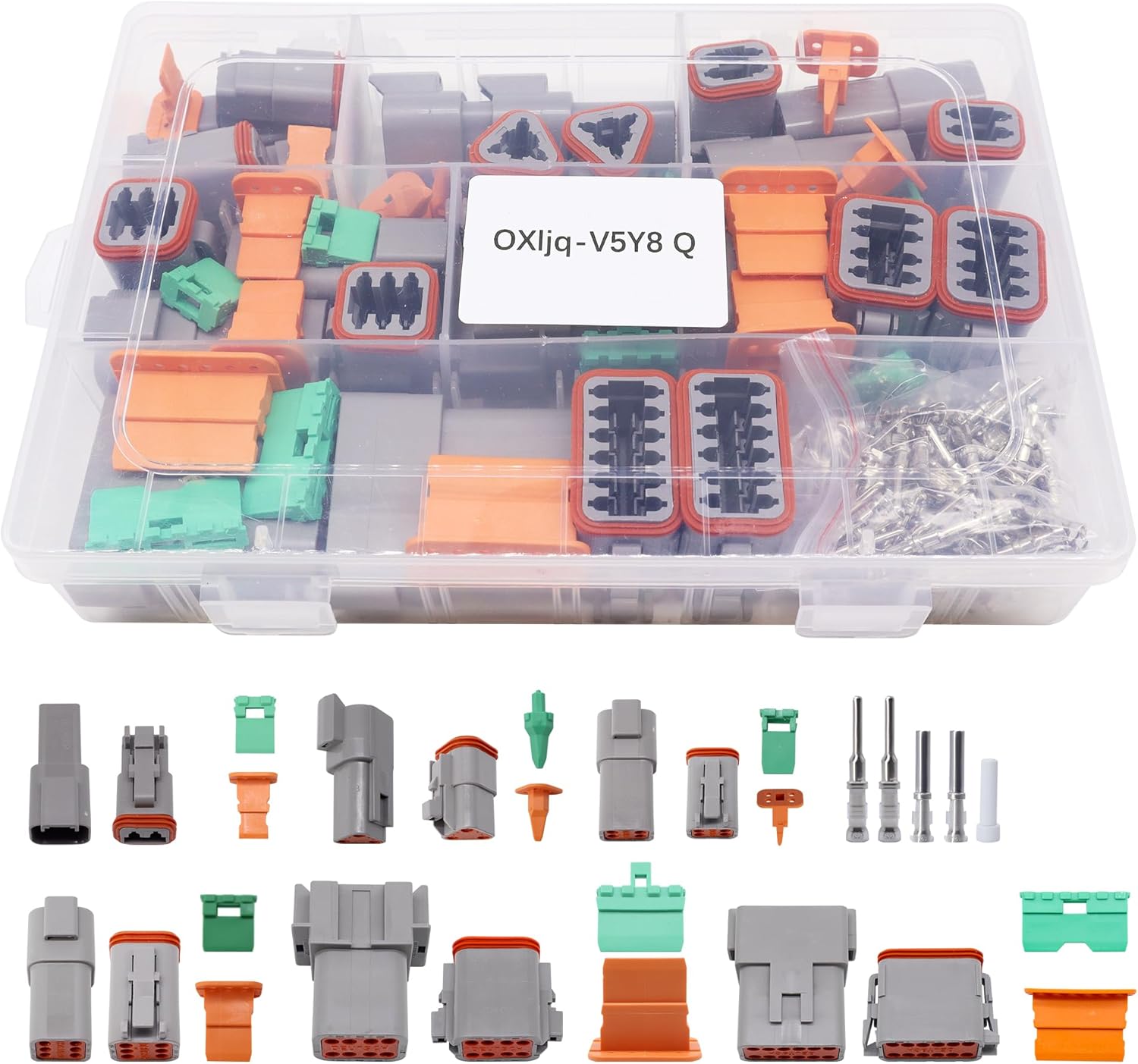12 sets Deutsch Connector, 2 3 4 6 8 12 Pin Deutsch DT Connectors, Waterproof Automotive Wire Connectors Electrical Connectors Plug for Car Truck Boat Marine Caravan Motorcycle Scooter Off-Road
