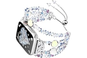 TOMAZON Luminous Pearl Beaded Band Compatible, Dressy Bracelet for Apple Watch