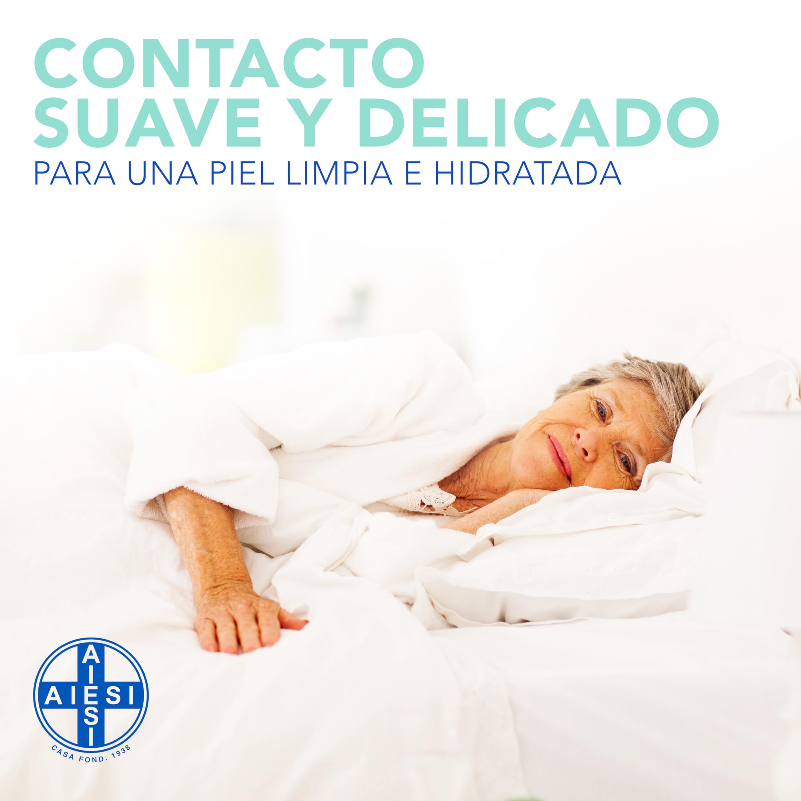 AIESI® Manoplas Jabonosas desechables impermeable con esponja suave (Paquete de 20 piezas), Delicadamente perfumado, Sin enjuague