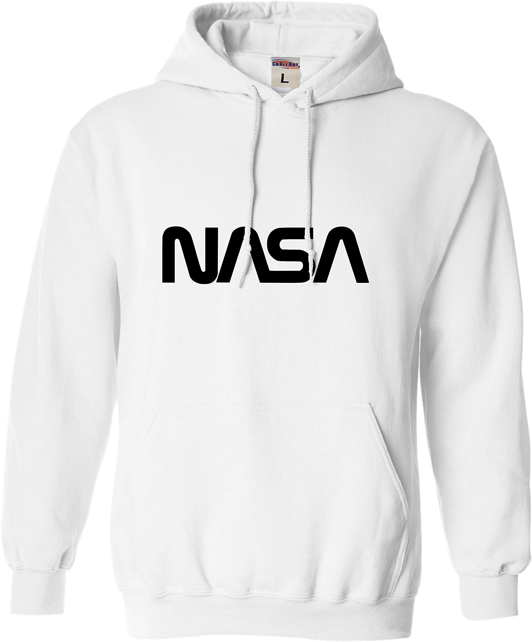 Go All Out Adult NASA Worm Logo Sweatshirt Hoodie
