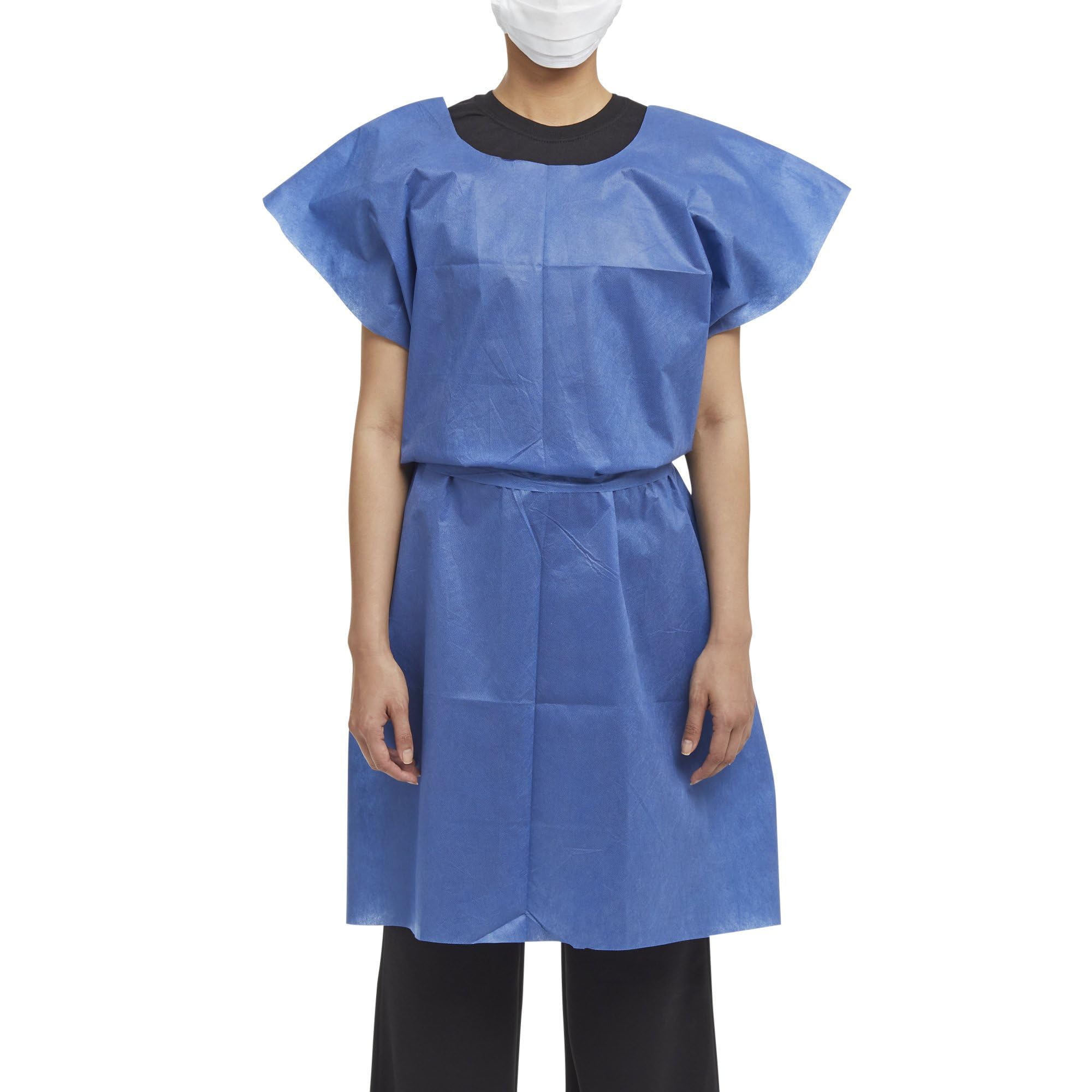 Graham Medical Disposable Adult Nonwoven (Linen-Like) Exam Gown Medium/Large 50 Ct