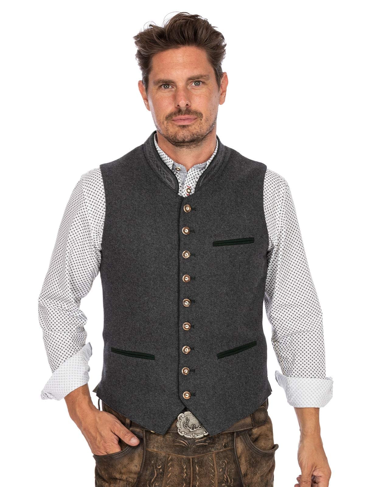 Stockerpoint Weste Sirius Trachtenwesten Uomo (Pacco da 1)